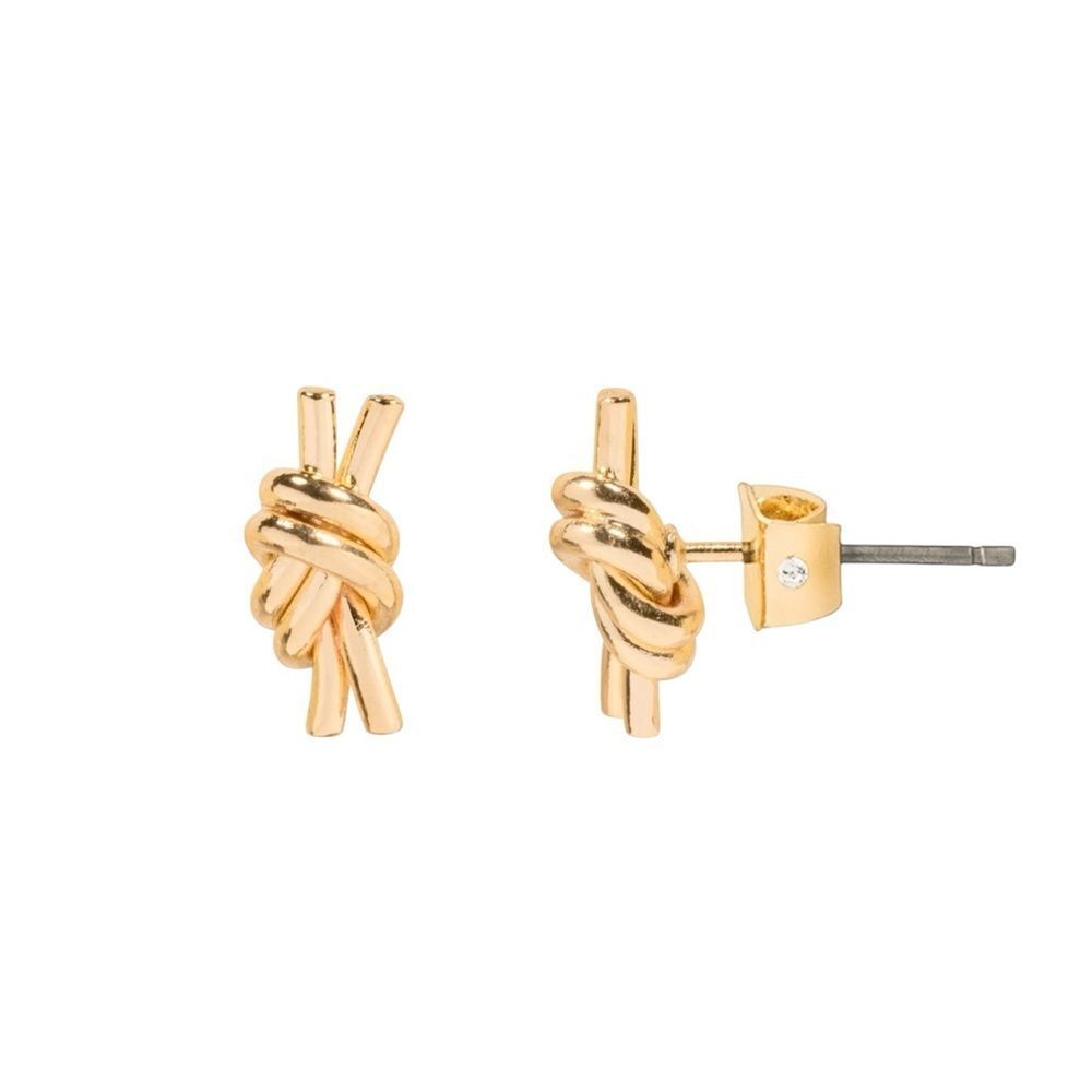 🆕LC Lauren Conrad Gold Tone Twisted Knot Stud Earrings
